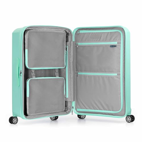 Traveler's Choice Pagosa Hardshell Expandable Luggage with Spinner Wheels, Mint, 30-Inch Large - color: Mint, size: 30-Inch Large