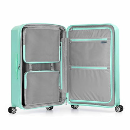 Traveler's Choice Pagosa Hardshell Expandable Luggage with Spinner Wheels, Mint, 30-Inch Large - color: Mint, size: 30-Inch Large
