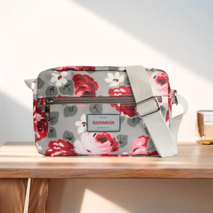 Cross body Bags for Women Lightweight Mini Crossbody Bags Everyday Bag Small Purses Travel Shoulder Bag Ladies Handbags - color: Beige Rose