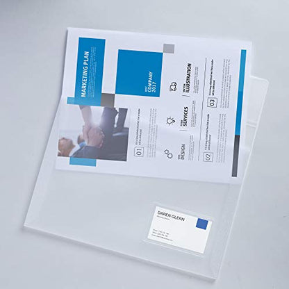 Avery Translucent Document Wallet, Clear Travel Document Organizer, Holds up to 50 Pages (72278) (Pack of 12) - size: 1 wallet (Pack of 12)