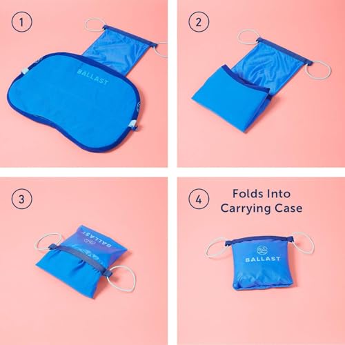Ballast Beach Pillow – Comfy, Durable & Compact, Stays Put on Windy Beaches with Patented Sand Pouch, Inflatable Pillow for Beaches, Pools, Camping, Festivals and Travel (Flamingo Pink) - color: Flamingo Pink