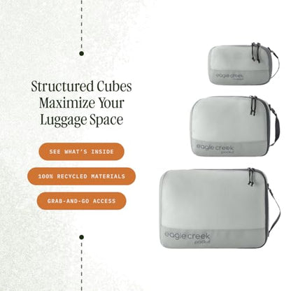 Eagle Creek Pack-It Reveal Cube Set, XS/S/M, Storm Grey - color: Storm Grey