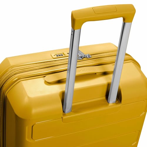 Traveler's Choice Pagosa Hardshell Expandable Luggage with Spinner Wheels, Yellow, 27-Inch Medium - color: Yellow, size: 27-Inch Medium