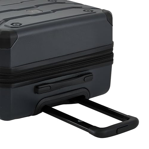 Wrangler ATG Trailway Expandable Hardside Luggage, Jet Black, 22" Carry-On - color: Jet Black