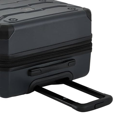Wrangler ATG Trailway Expandable Hardside Luggage, Jet Black, 22" Carry-On - color: Jet Black