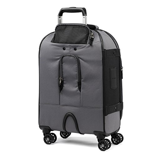 Travelpro Bold-Softside 확장 가능한 수하물 스피너 휠 포함, 그레이/블랙., 기내용 21인치, 볼드 - 스피너 휠이 있는 부드러운 확장 가능한 수하물 - color: 그레이/블랙., size: 기내용 21인치