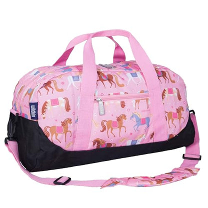 Wildkin Overnighter Duffel Bag for Kids, Horses - color: Horses