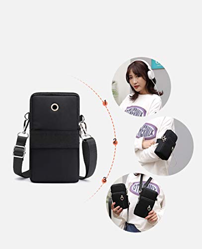 VINAIDA Small Crossbody Wallet Phone Bag Women Mini Crossbody Purse Cell Phone Shoulder Bag Mini Wallet Over Shoulder Strap - color: Red