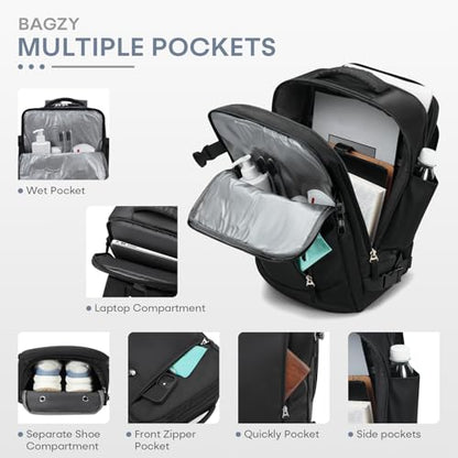 40x30x15cm Personal Item Travel Bag for Airplane Underseat Backpack