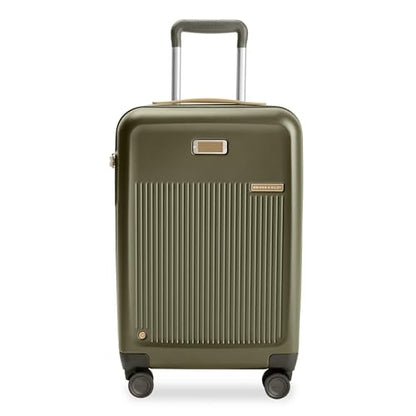 Briggs & Riley Sympatico Essential 22 Inch Hardside Carry-On Spinner, Olive - color: Olive, size: 22" Carry-On