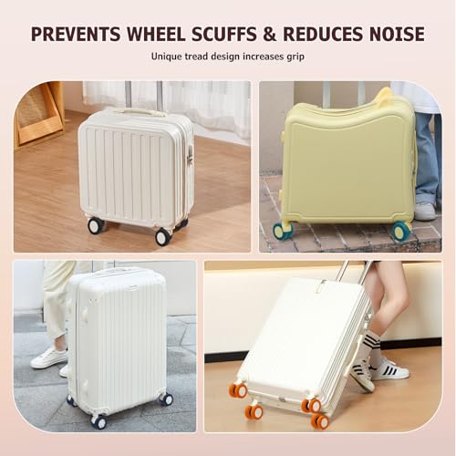 Luggage Wheel Covers, Anti Dust & Scratch, For 2-2.4" wheels - Lake Blue - color: Lake Blue