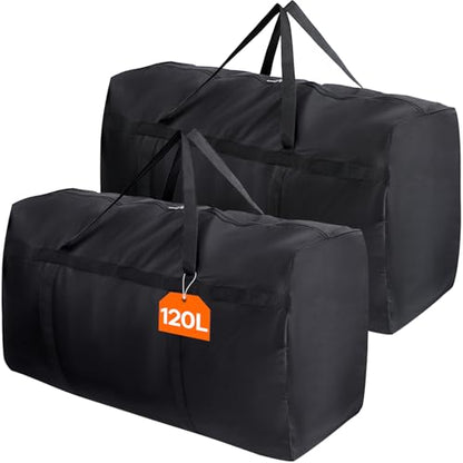 Lifewit 120L Extra Large Storage Duffle Bag for Travel, Camping, 2 Packs - size: 120L