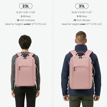 TANTOMI Travel Backpack for Women, Laptop Bag，31L Carry on Backpack - color: Pink, size: X-Large