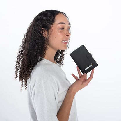 Sherpani Vienna, RFID Passport Wallet for Women (Carbon) - color: Carbon