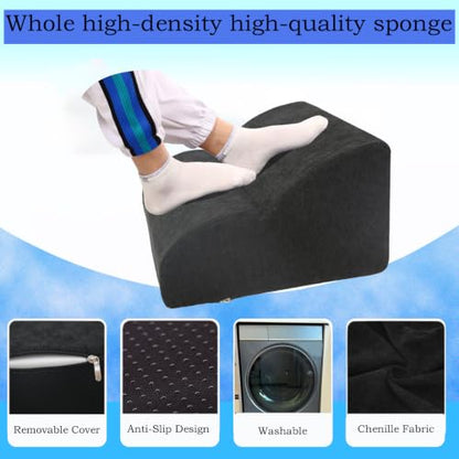 Foot Rest for Under Desk at Work.Multifunctional 3-Tier Foot Stool - color: A-black