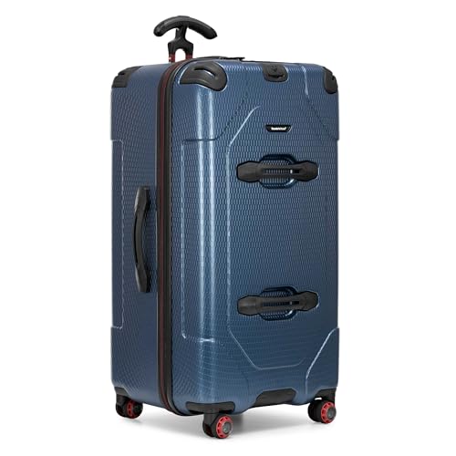 Traveler's Choice Maxporter II Polycarbonate Hardside Trunk with Spinner Wheels, Navy, 31-Inch Large Trunk - color: Navy, size: 31-inch Large Trunk