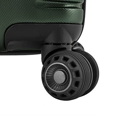 Traveler's Choice Archer Polycarbonate Hardside Spinner Luggage Set, Tie Down Straps, Green, 3-Piece - color: Green, size: 3-Piece Set