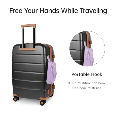20'' Expandable Carry on Luggage Front Opening,w/TSA LOCK - color: Grey, size: 20" Carry On