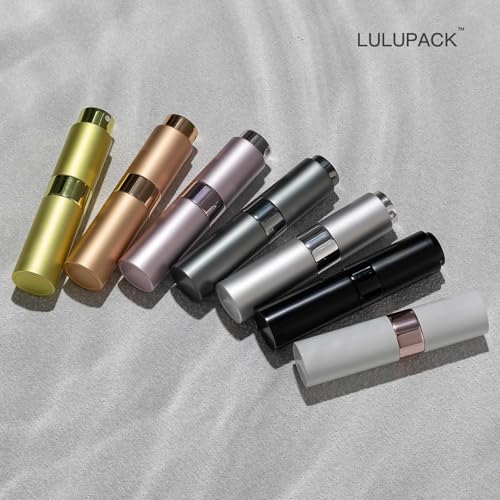 Lulupack Travel Perfume Bottle Refillable, 8ml Cologne Spray Atomizer, 6PCS - color: 6color-7