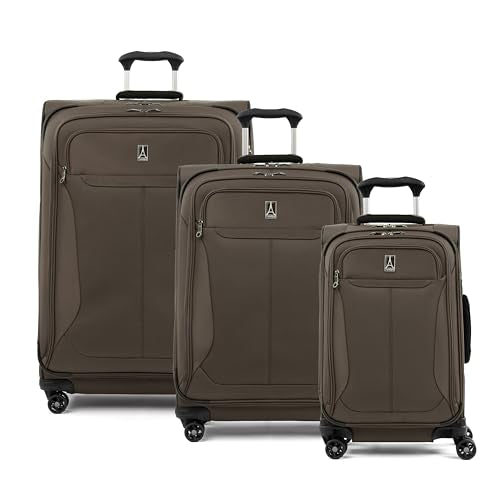 Travelpro Tourlite Softside 3-Piece Set, Expandable Luggage, 4 Spinner Wheels, Lightweight Suitcase, 21" Carry-On, 25" Checked Medium, 29 Check Large, Espresso Brown - color: Espresso, size: 3-Piece Set (21/25/29)