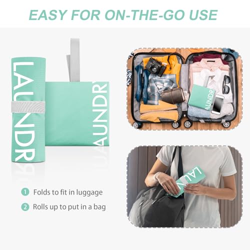 Wiseboy 120L Extra Large Travel Laundry Bag with Heavy-Duty Zipper - color: Blue