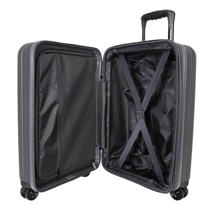 TRIPS AXIS 20-Inch Carry-On Lightweight Durable Hardside 8-Wheel Spinner Cabin Size Luggage, Asphalt - color: Asphalt, size: CARRY ON