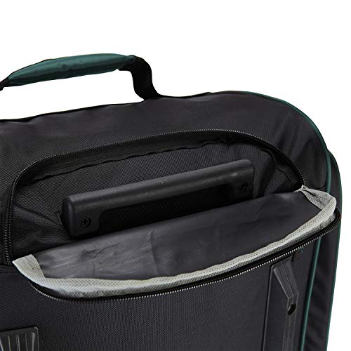 Travelers Club Xpedition 30 Inch Multi-Pocket Upright Rolling Duffel Bag - color: Teal