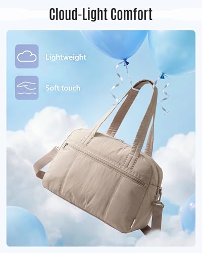 LIGHT FLIGHT Personal Item Travel Bag, Gym Bag for Women, Weekender Duffel - color: Dark Pink