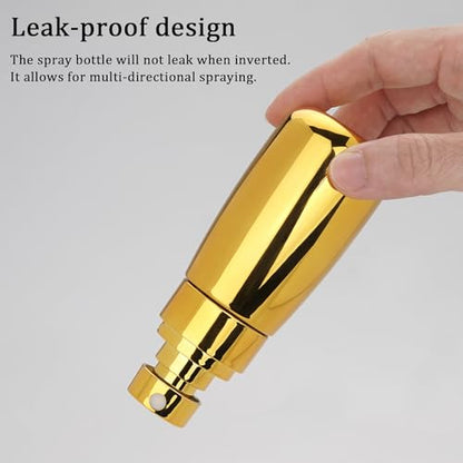 Cosywell Travel Spray Bottle 3 Pack 2oz 60ml Fine Mist Spray Bottles - color: Gold+Green+Clear, size: 2 oz