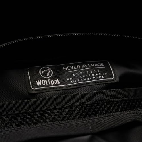 WOLFpak 1.5L Tactical Crossbody Pack 900D Waterproof (Alpha Black) - color: Alpha Black