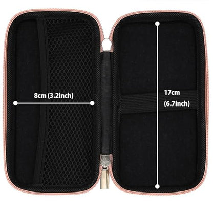 iMangoo Travel Essential Electronics Organizer Charger Case Carrying Pouch - color: Rose Gold, size: Small