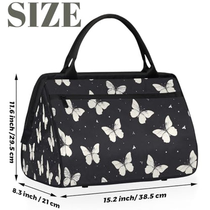 Butterfly Weekender Overnight Bag for Women Travel Gym Sport - color: D 016