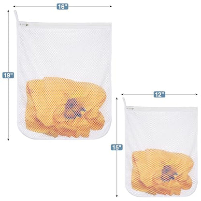 4 pcs Durable Honeycomb Mesh Laundry Bags for Delicates 2 Large (16" x 19") 2 Medium (12" x 15") - size: 2 Large X 2 Medium