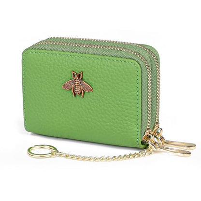 imeetu RFID Credit Card Holder, Small Card Wallet Women, Leather Card Case - color: Max - Fruit Green, size: Max