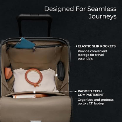 Briggs & Riley ZDX Cabin Spinner Carry-On Luggage, Softside, Ocean - color: Ocean, size: Cabin Spinner