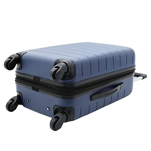Wrangler Smart Spinner Hardside Luggage, 22-Inch Carry-On, Navy Blue - color: Navy Blue, size: Carry-On Only