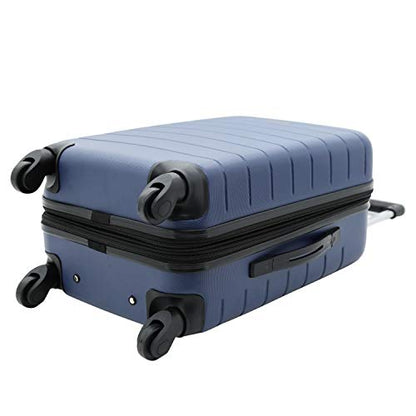 Wrangler Smart Spinner Hardside Luggage, 22-Inch Carry-On, Navy Blue - color: Navy Blue, size: Carry-On Only