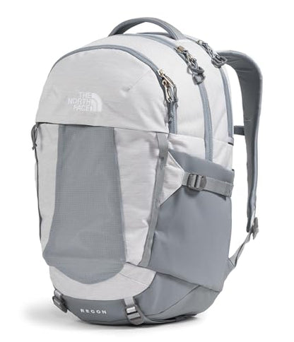 The North Face Women's Recon Everyday Backpack, Wht Mt Mélang/Md Gy-NPF, OS - color: Tnf White Metallic Mélange/Mid Grey-npf