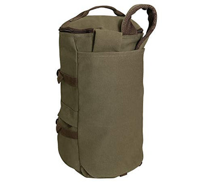 Rothco Convertible Canvas Duffle Backpack – Outdoor Camping Weekend Travel Bag 30L - color: Olive Drab