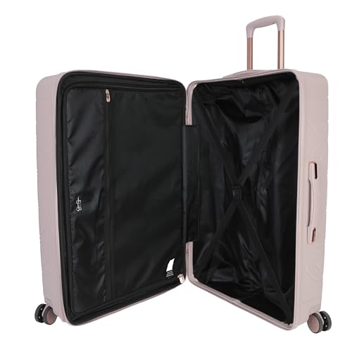 Jessica Simpson Aris 28" Expandable 8-Wheel Spinner Large Checked Luggage Suitcase, Adobe Rose - color: Adobe Rose, size: Large Checked