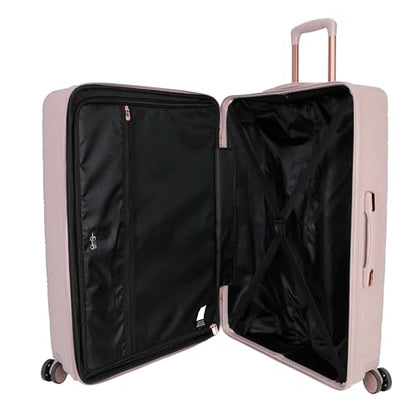 Jessica Simpson Aris 28" Expandable 8-Wheel Spinner Large Checked Luggage Suitcase, Adobe Rose - color: Adobe Rose, size: Large Checked