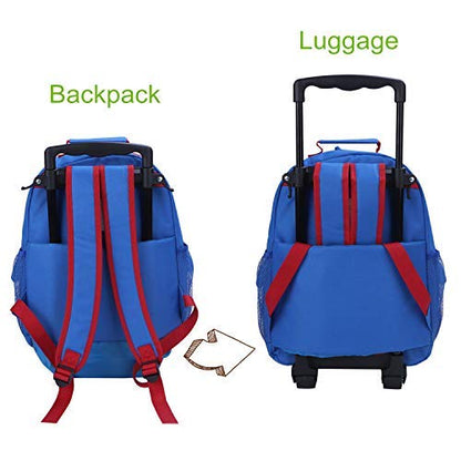 Yodo 3-Way Kids Suitcase Luggage or Toddler Rolling Backpack with wheels - color: Shark-Medium, style: Shark
