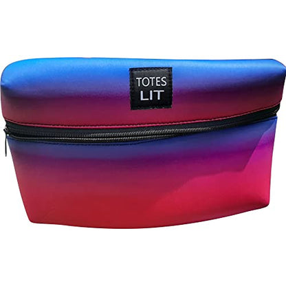 Crossbody Neoprene Fanny Pack, Water-Resistant & Fashionable Running Fanny Packs with Compartment and Adjustable Strap, Gym, Hike & Travel Bag by Lit Handlers, Pink Ombre - color: PINK OMBRE