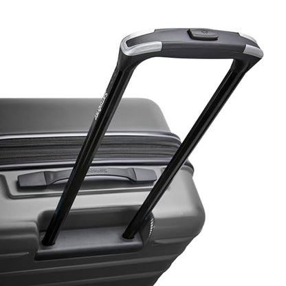 Samsonite Omni 2 Hardside Expandable Luggage with Spinner Wheels, 2-Piece Set (19/24), SOLID CHARCOAL - color: Solid Charcoal, size: 2-Piece Set (Carry-on/Medium)