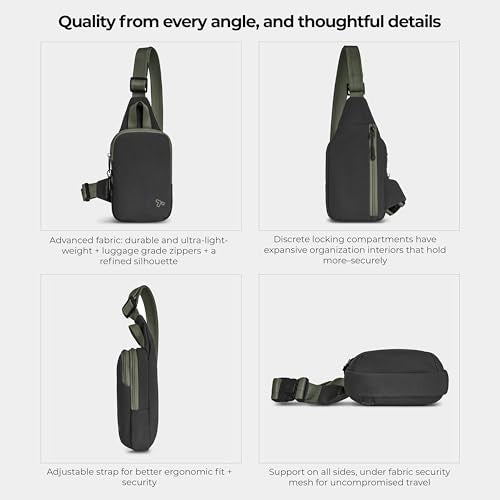 Travelon Anti-Theft The Voyages Compact Sling - color: Black