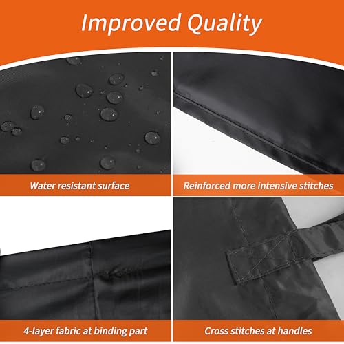 Polecasa Extra Heavy Duty X-Large Laundry Bag with Handles, Black, 28x36" - color: Black, size: 28" x 36" | 1 Pack