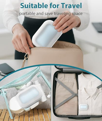 Quatish Compact Leakproof Travel Soap Case, Bar Soap Holder Travel, Grey - color: Grey, size: Regular