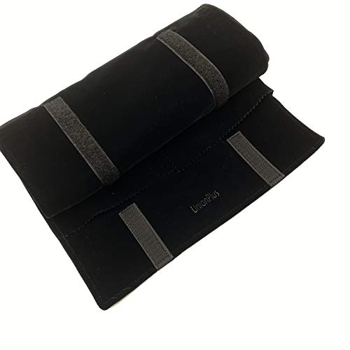 UnionPlus Travel Necklaces Roll Organizer Anti-Tangle Large Black - color: Black, size: Large