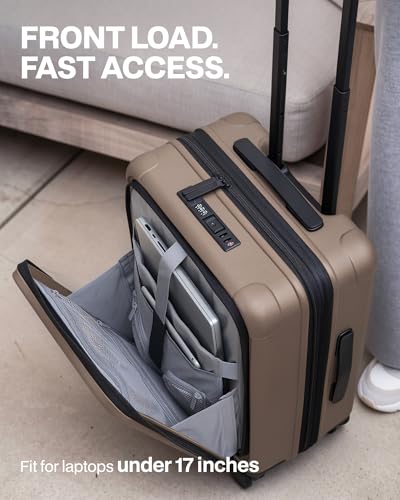 Coolife Expandable Luggage with TSA Lock 2 Piece Set Apricot - color: Apricot, size: 2 Piece Set（20/29inch）