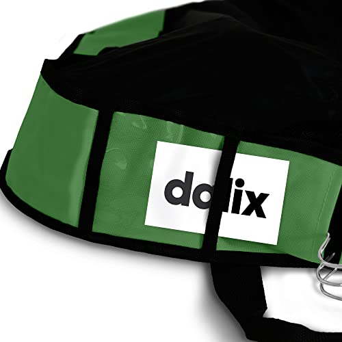 Dalix 60" Foldable Garment Bag Suits Cover Dresses w Front Pocket - color: Dark Green